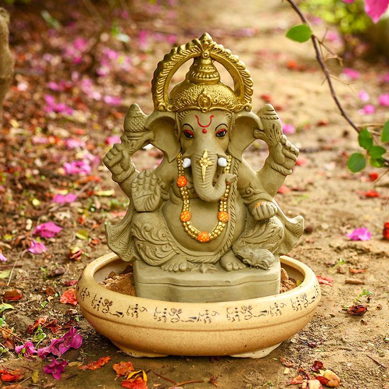 1 FEET Manomay Eco-Friendly Ganpati⎮Plant-A-Ganesha