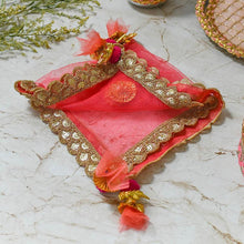 Load image into Gallery viewer, Coral Peach Thali Cover
