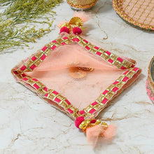 Load image into Gallery viewer, Beautiful Peach Thali Cover
