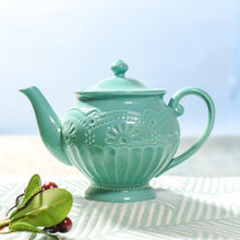 Load image into Gallery viewer, Turquoise Vintage Tea Pot
