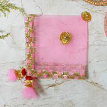 Load image into Gallery viewer, Bedazzled Baby Pink Thali Cover
