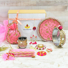 Load image into Gallery viewer, Dazzling Azalea Karwa Chauth Gift Box
