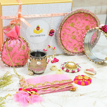 Load image into Gallery viewer, Dazzling Azalea Karwa Chauth Gift Box
