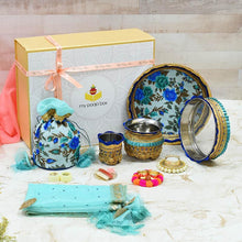 Load image into Gallery viewer, Blissful Blue Karwa Chauth Gift Box
