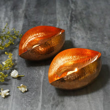 Load image into Gallery viewer, Copper Ebi Pod Small set of 2

