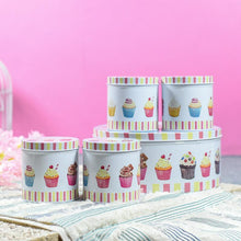 Load image into Gallery viewer, Flora Round Tin Case Set of 5

