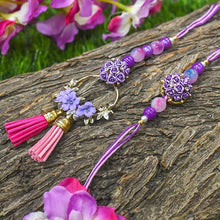 Load image into Gallery viewer, Floral Dahlia Bhaiya Bhabi Rakhi Set of 2
