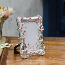 Load image into Gallery viewer, Royal floral silver Photo frame
