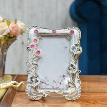 Load image into Gallery viewer, Royal floral silver Photo frame
