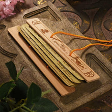 Load image into Gallery viewer, Handcrafted Vintage Palm Wood Hanuman Chalisa Scroll
