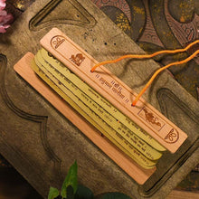 Load image into Gallery viewer, Handcrafted Vintage Palm Wood Hanuman Chalisa Scroll
