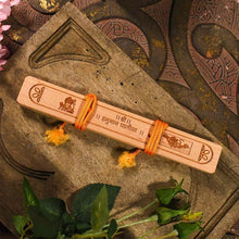 Load image into Gallery viewer, Handcrafted Vintage Palm Wood Hanuman Chalisa Scroll
