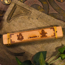 Load image into Gallery viewer, Vintage Handcrafted Palm Leaf Shri Shiva Bilvashtakam Scroll
