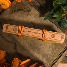 Load image into Gallery viewer, Vintage Handcrafted Palm Leaf Shrimad Bhagvad Gita Scroll
