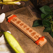 Load image into Gallery viewer, Vintage Handcrafted Palm Leaf Shri Ashta Laxmi Stotram Scroll
