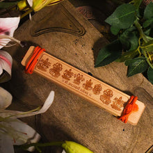 Load image into Gallery viewer, Vintage Handcrafted Palm Leaf Shri Ashta Laxmi Stotram Scroll
