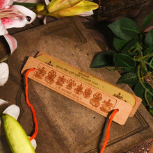 Load image into Gallery viewer, Vintage Handcrafted Palm Leaf Shri Ashta Laxmi Stotram Scroll
