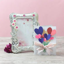Load image into Gallery viewer, Royal floral silver Photo frame
