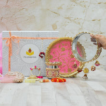 Load image into Gallery viewer, Stunning Pink Orchids Karwa Chauth Box
