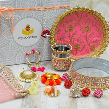 Load image into Gallery viewer, Stunning Pink Orchids Karwa Chauth Box

