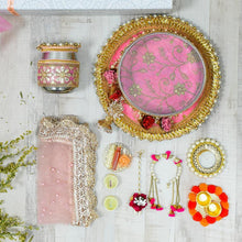 Load image into Gallery viewer, Stunning Pink Orchids Karwa Chauth Box
