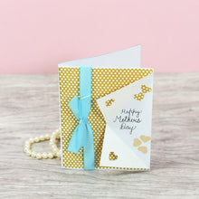 Load image into Gallery viewer, Mother's Day Turquoise Ribbon Greeting card
