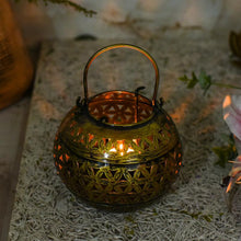 Load image into Gallery viewer, Golden Iron T-light Holder
