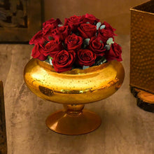 Load image into Gallery viewer, Honey Gold Foil Flower Vase
