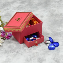 Load image into Gallery viewer, Rose Pink Bhai Dooj/ Tika Box with Chocolates
