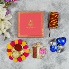 Load image into Gallery viewer, Rose Pink Bhai Dooj / Tika Petite Box with Chocolates
