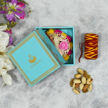 Load image into Gallery viewer, Mint Bhai Dooj / Tika Petite Box with Dry Fruits
