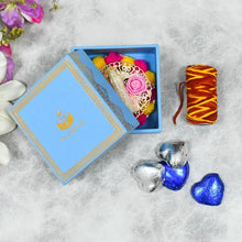 Load image into Gallery viewer, Blue Bhai Dooj / Tika Petite Box with Chocolates
