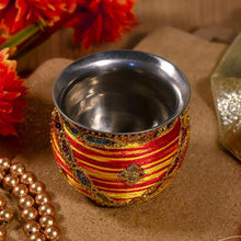 Load image into Gallery viewer, Silk Thread Covered Decorative Lota

