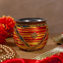 Load image into Gallery viewer, Silk Thread Covered Decorative Lota
