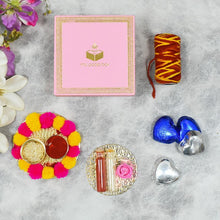 Load image into Gallery viewer, Light Pink Bhai Dooj / Tika Petite Box with Chocolates
