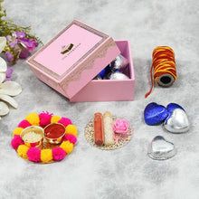 Load image into Gallery viewer, Light Pink Bhai Dooj / Tika Petite Box with Chocolates
