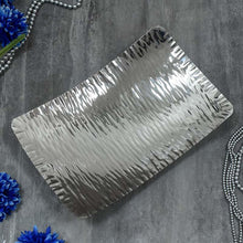 Load image into Gallery viewer, Silver Grey Rectangulater Platter
