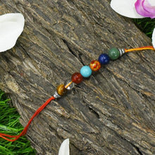 Load image into Gallery viewer, Natural Stone 7 Chakra Rakhi
