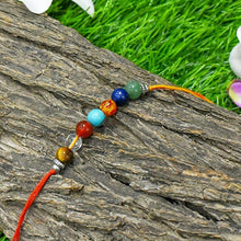 Load image into Gallery viewer, Natural Stone 7 Chakra Rakhi
