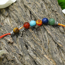 Load image into Gallery viewer, Natural Stone 7 Chakra Rakhi
