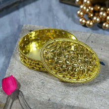 Load image into Gallery viewer, Shimmering Golden Trinket Box
