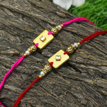 Load image into Gallery viewer, Rectangular Shaped Rakhi (Set Of 2)
