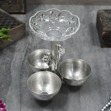 Load image into Gallery viewer, Exquisite Swarovski Silver Plated  Dry Fruit Platter
