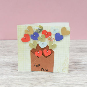 "For You" Mother's Day Colourful Heart Card