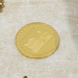 24K Gold Foil Golden Temple Coin