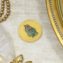 Load image into Gallery viewer, 24K Gold Foil Radha Krishna Coin
