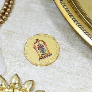 24K Gold Foil Madhuri Meenakshi Coin