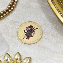 Load image into Gallery viewer, 24K Gold Foil Shreenath ji Coin
