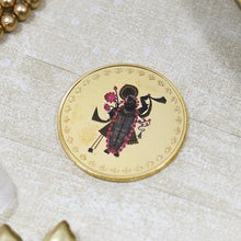 Load image into Gallery viewer, 24K Gold Foil Shreenath ji Coin

