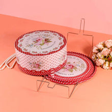 Load image into Gallery viewer, Vintage Polka Cake Box
